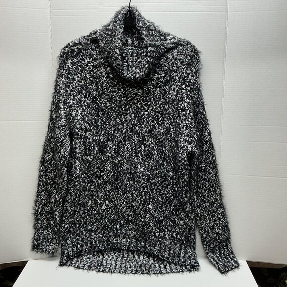 POL SWEATER SMALL 23" PTP BLACK/WHITE NICE ❤️OFFERS! - Picture 1 of 9